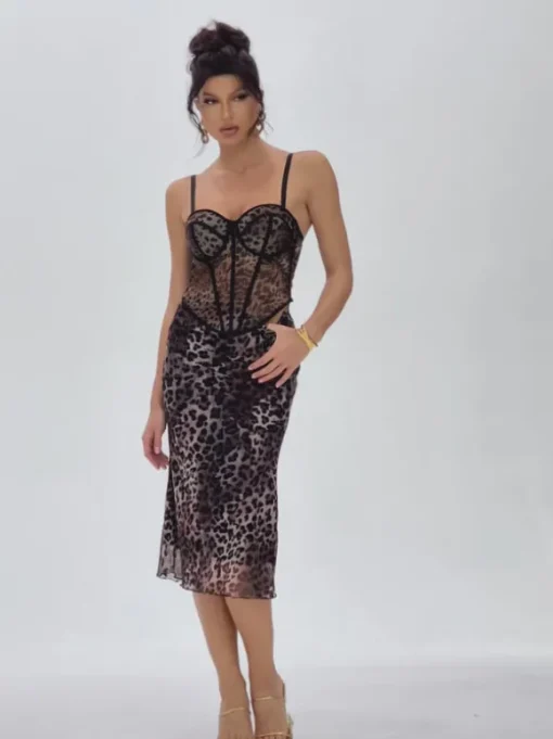 Jecori Leopard Skirt