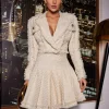 Juria Tweed Jacket In Beige