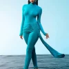 Kayden Long Sleeve Draped Jumpsuit