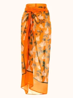 Kesia Ruffle Printed Bikini Three Piece Set