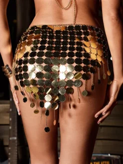 Kirstee Acrylic Circle Chainmail Skirt