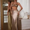 Kleo Corded Split Skirt Set