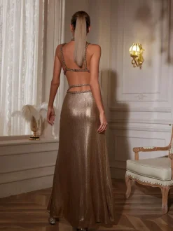 Kleo Corded Split Skirt Set