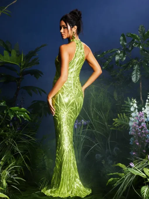 Lajita Halterncke Sequin Maxi Dress