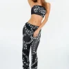 Latika Rhinestone Mesh Pants Set