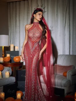 Liberato Glitter Mesh Veil