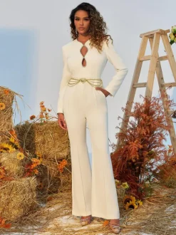 Lilwen Crystal Cutout Jumpsuit