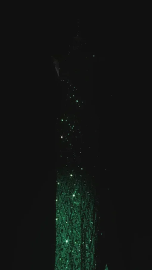 Liora Sequin Crystal Maxi Dress In Green