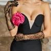 Litza Cobweb Lace Mesh Gloves