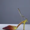 Lyre Fringe Crystal Heels