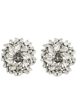 Lysander Circle Rhinestone Earrings