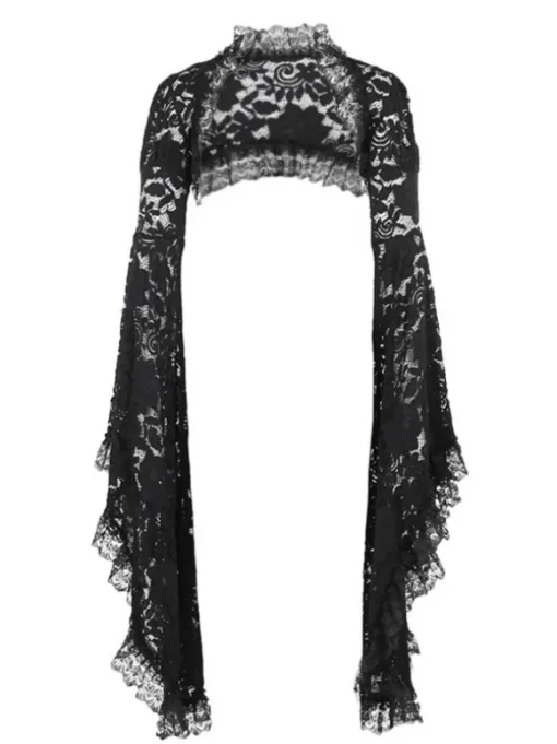 Malaz Flare Sleeve Lace Shrug