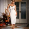 Mariam Bandage Pencil Skirt In White