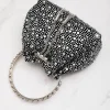 Mattea Crystal Embellished Bucket Bag In Black
