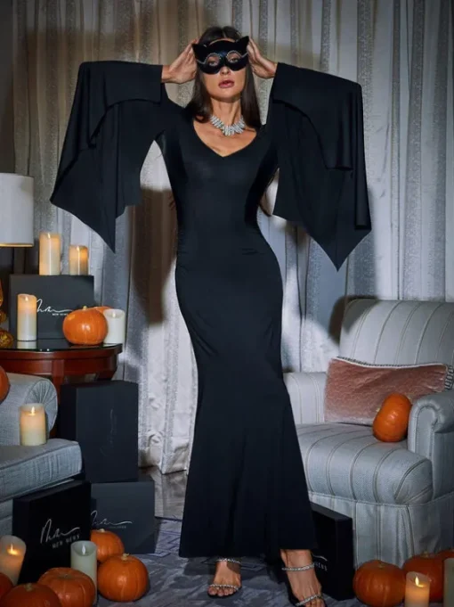 Mavis Bat Wing Sleeve Maxi Sleeve