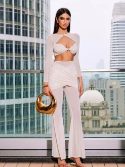 Mawae Twisted Mesh Pants Set