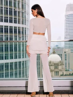 Mawae Twisted Mesh Pants Set