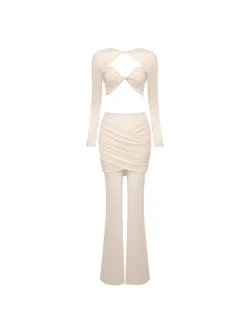 Mawae Twisted Mesh Pants Set