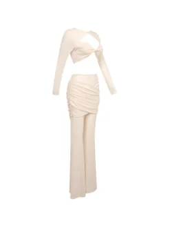 Mawae Twisted Mesh Pants Set