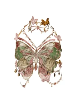 Mawar Star Butterfly Embroidered Top