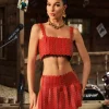 Mckie Leather Circle Chainmail Skirt Set