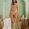 Melvina Knit Fringe Cover Up Dress
