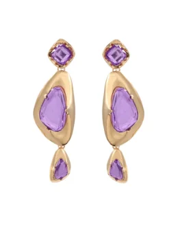 Mikko Geometric Rhinestone Earrings