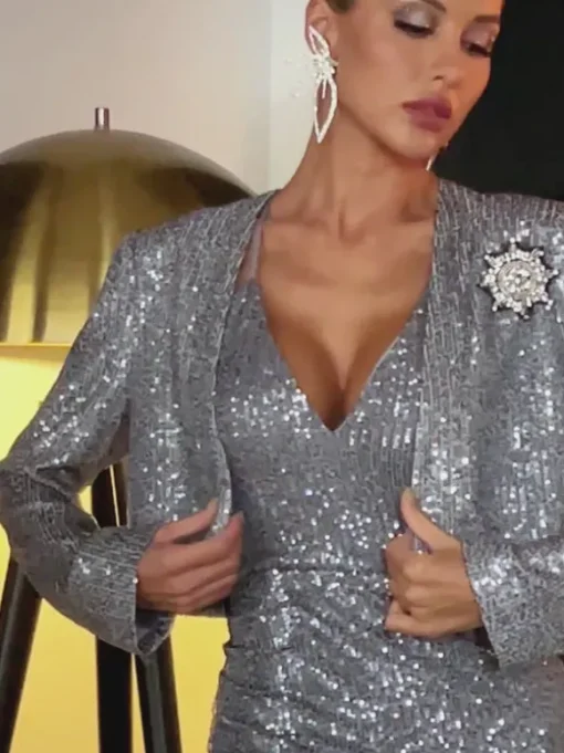 Mona Sequin Embellished Cardigan