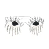 Morrissey Rhinestone Fringe Sunglasses