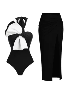 Mulato Bow Swimwear Two Piece Set