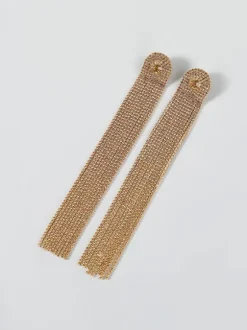 Nola Multi Diamante Tassel Earrings