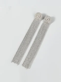 Nola Multi Diamante Tassel Earrings