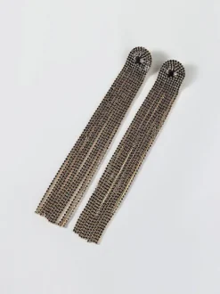 Nola Multi Diamante Tassel Earrings