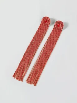 Nola Multi Diamante Tassel Earrings