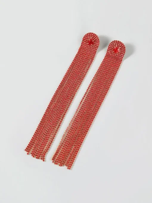 Nola Multi Diamante Tassel Earrings