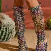 Ostara Circle Cutout Boots
