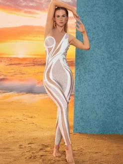 Perseus Rhinestone Printed Jumpsuit