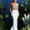 Qwara Crystal Fringe Skirt Set