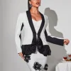 Raekwon Long Sleeve Flower Blazer