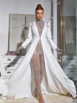 Roise Crystal Embellished Coat