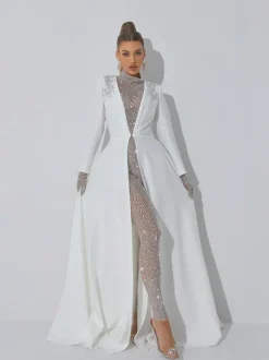Roise Crystal Embellished Coat