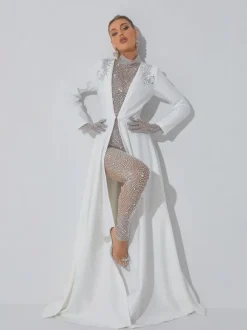 Roise Crystal Embellished Coat