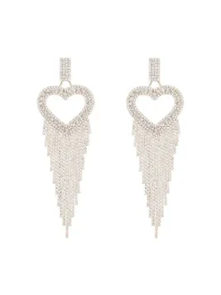 Rory Heart Tassel Earrings