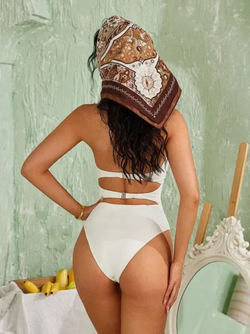 Rox Strapless Flower One Piece Swimsuit