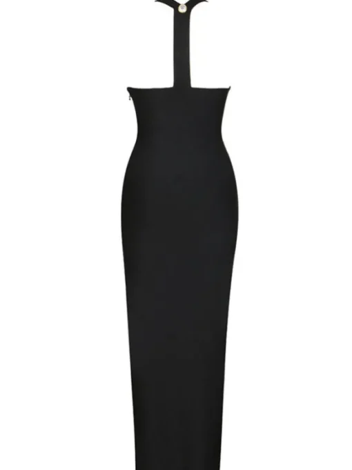 Sadie Button Embellished Bandage Dress