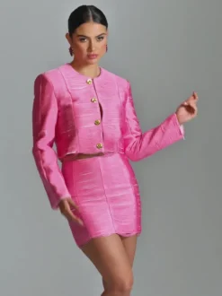 Sagebrush Long Sleeve Button Up Blazer Set