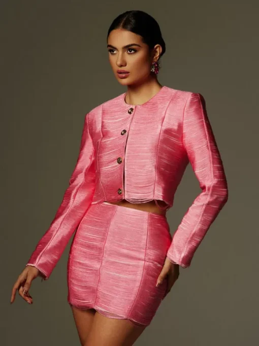 Sagebrush Long Sleeve Button Up Blazer Set