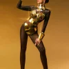 Silvior Long Sleeve Mesh Jumpsuit