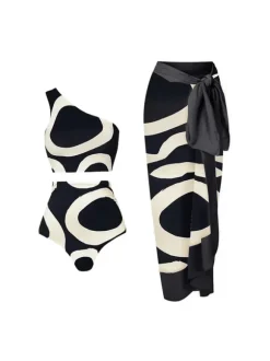 Teresa Printed Bikini Three Piece Set