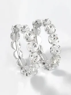 Terra Diamante Hoop Earrings